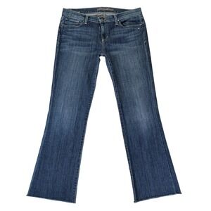 Joes Jeans The Provocateur Petite Fit Bootcut Raw Hem Denim Jeans Womens 29